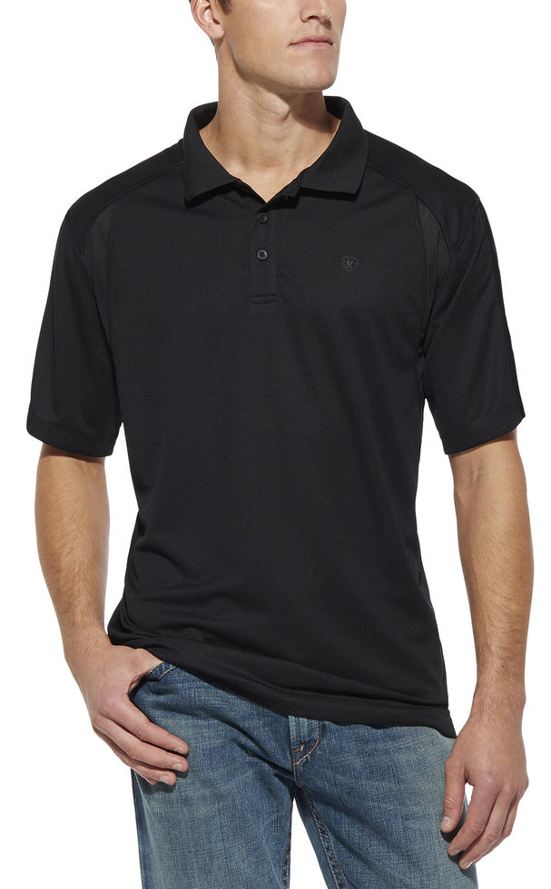 Ariat AC TEK  Polo S/S Shirt - Black